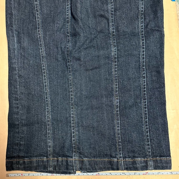 Bebe Denim Lace Back Corset Skirt Size Small - Picture 15 of 16